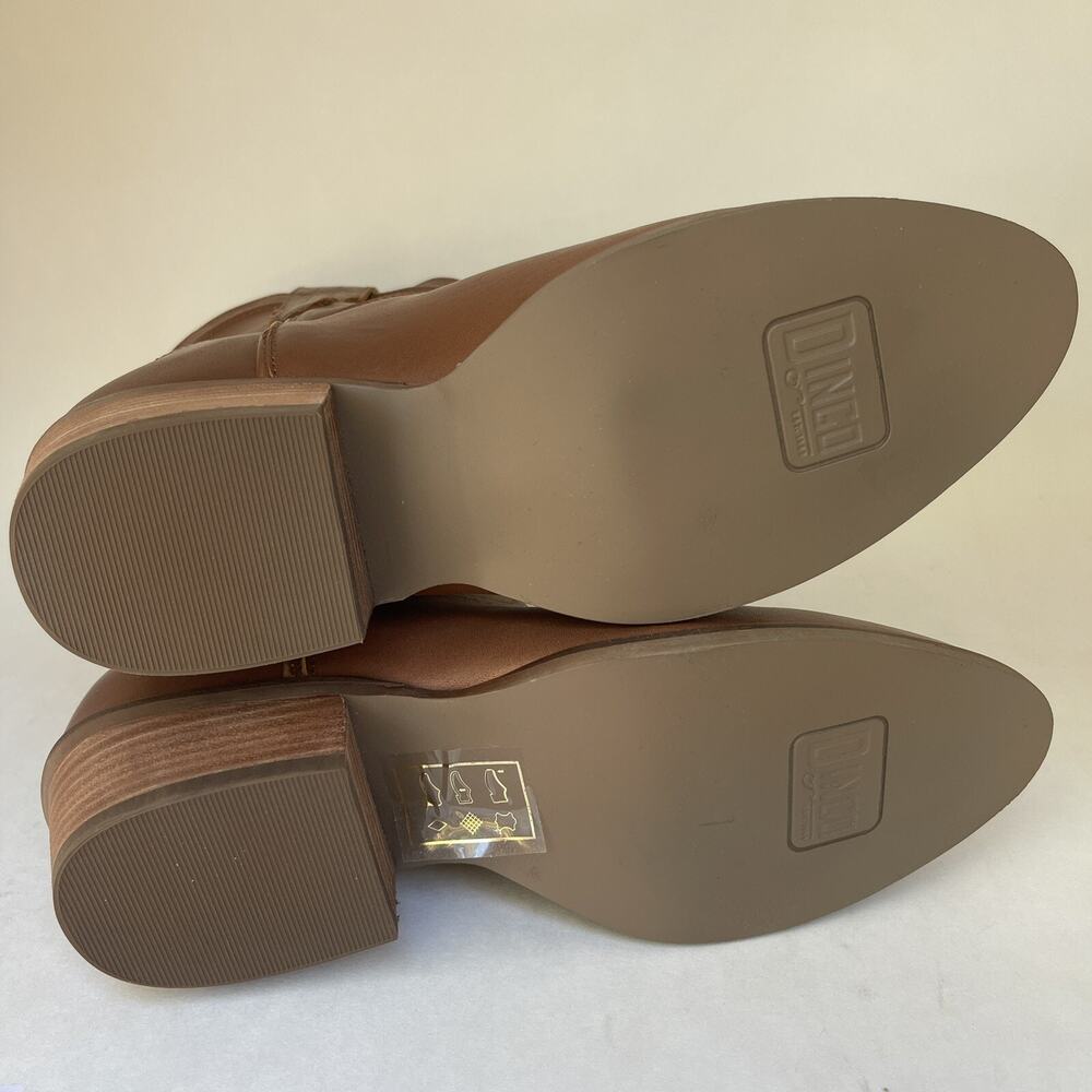 Dingo Seguaro Round Toe Cowboy Booties‎ Womens Brown Casual Boots Size 8.5 - Picture 11 of 15